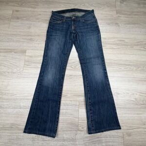 Vintage Y2K Lucky Brand Lil Maggie Bootcut Jeans Blue Low Rise Flap Pocket 27